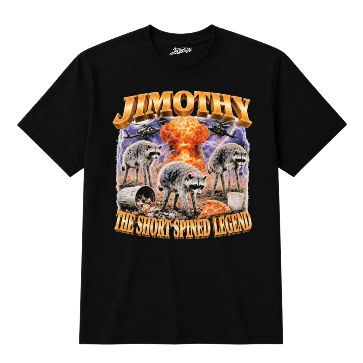 JIMOTHY THE SHORT SPINED LEGEND RACCOON T-SHIRT BT-00206