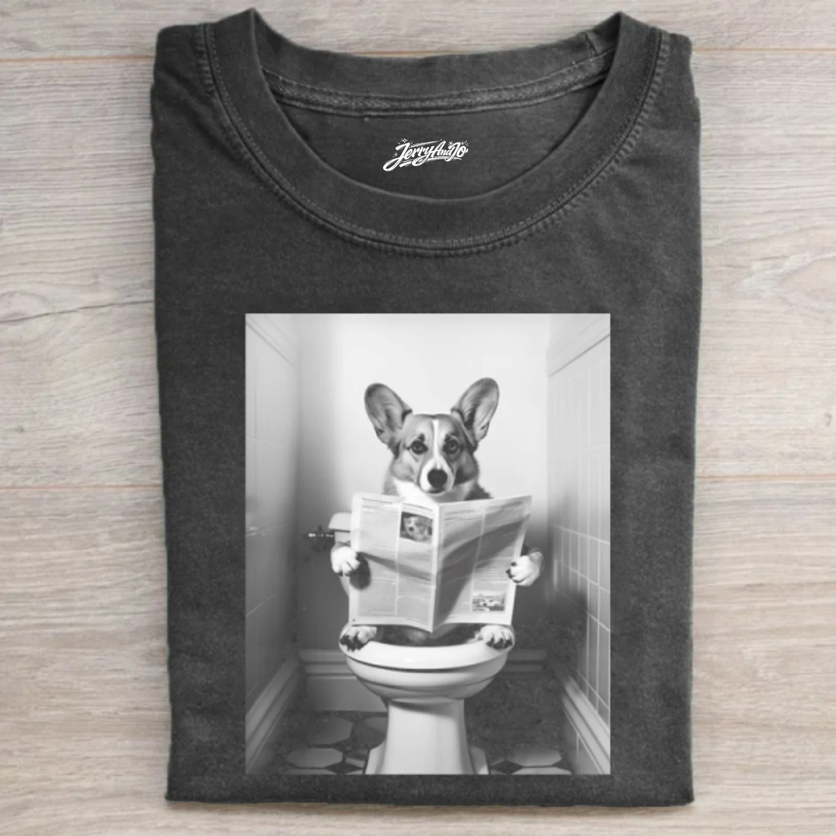 VINTAGE FUNNY CORGI T-SHIRT BT-00182