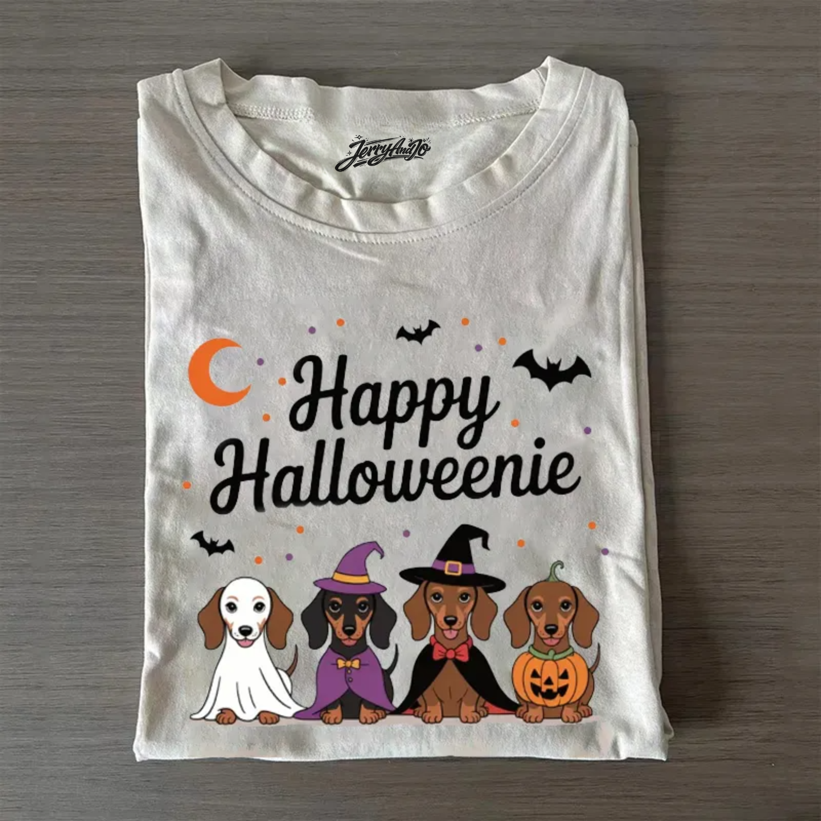 HAPPY HALLOWEENIE DACHSHUND T-SHIRT BT-00183