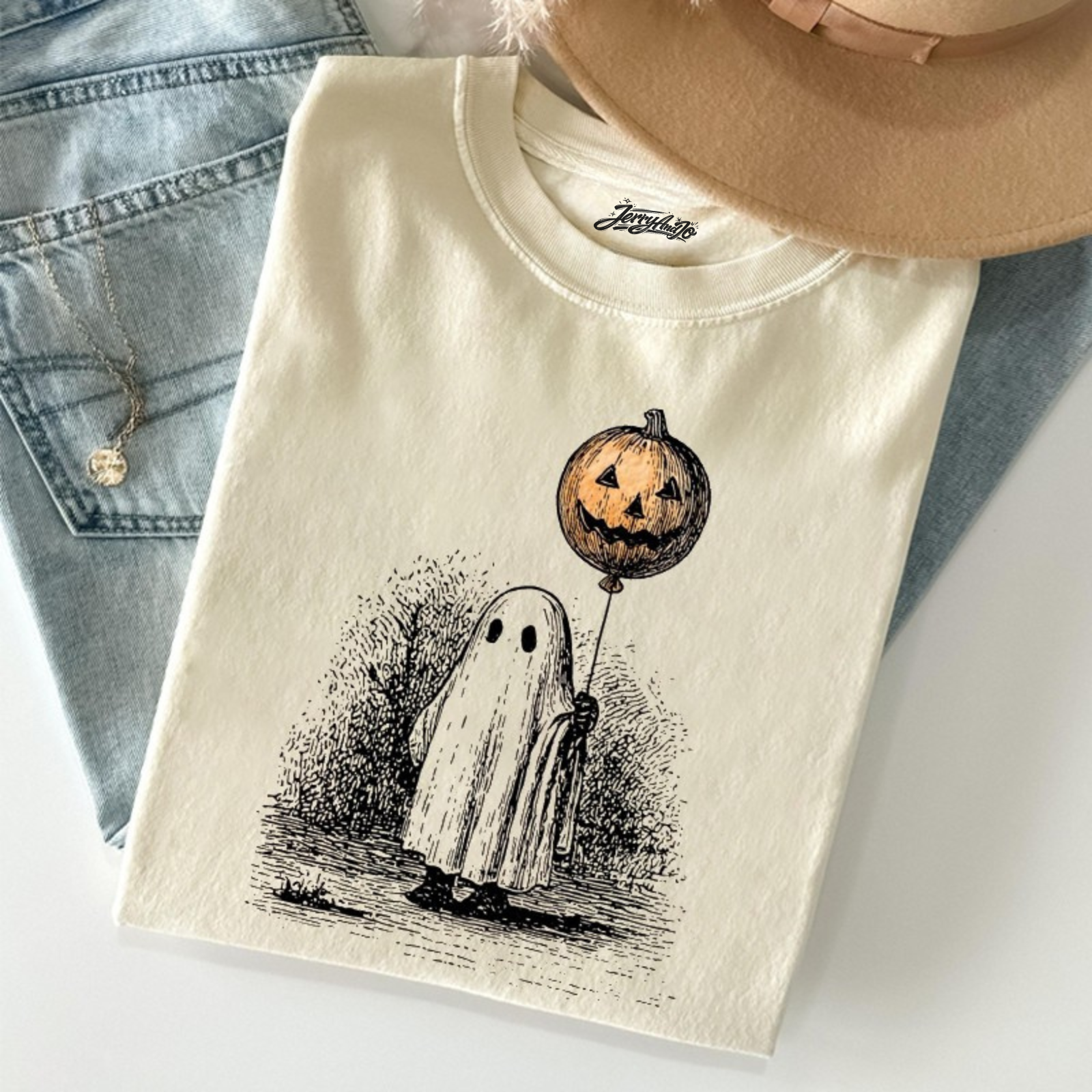 HORROR GHOST HALLOWEEN T-SHIRT BT-00187