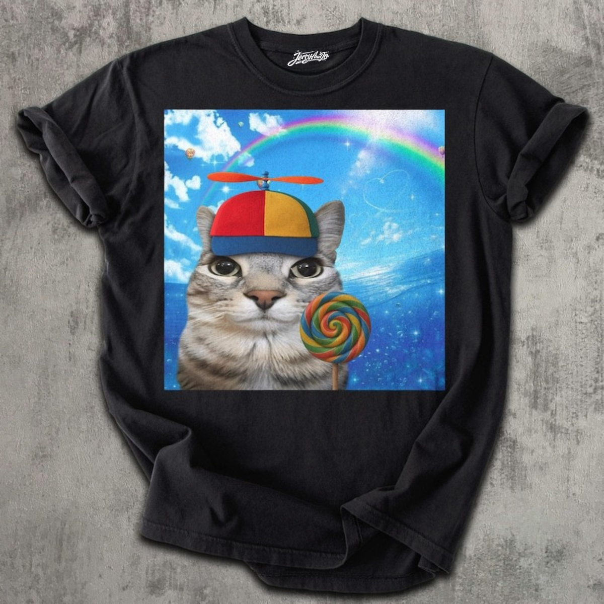 HAPPY CAT DREAMCORE T-SHIRT, FUNNY CATS SHIRT BT-00191