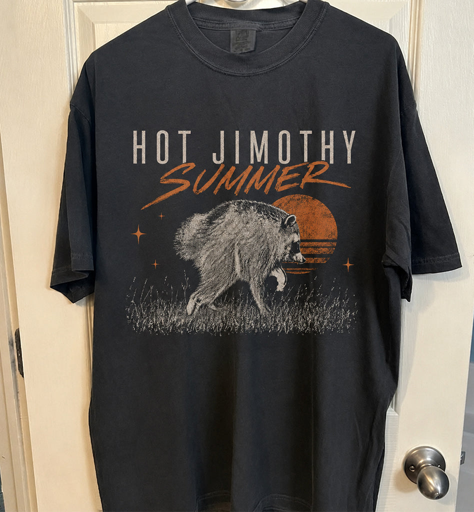 HOT JIMOTHY SUMMER RACCOON SHIRT, SEATTLE MEME SHIRT HHUE - 122