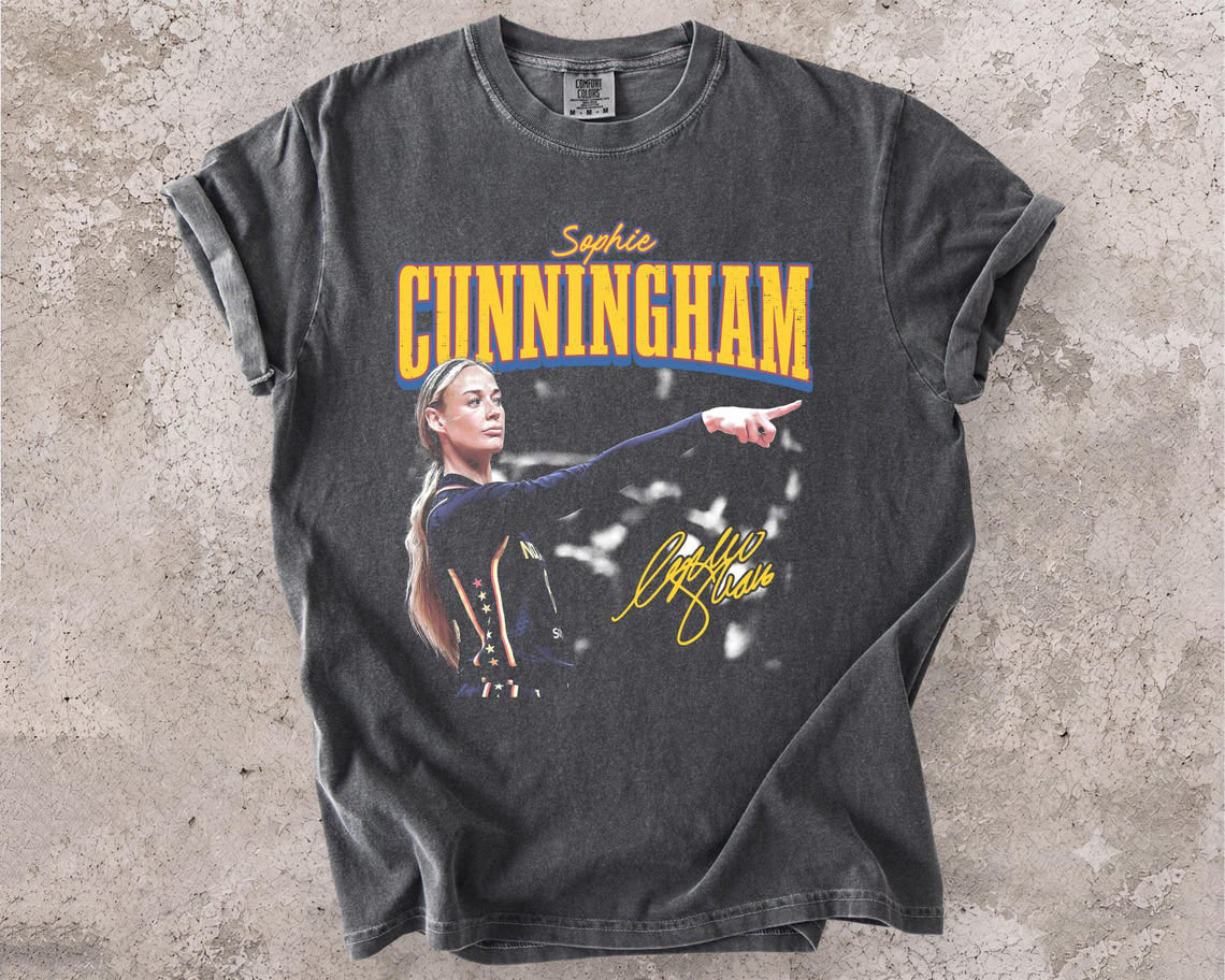 Vintage Sophie Cunningham Shirt, Womens Basketball Comfort Colors Fan T-Shirt AK-060