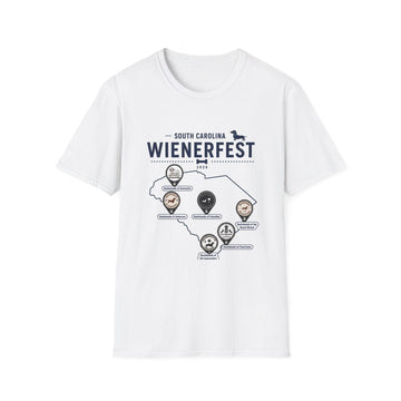 South Carolina Wienerfest shirt, Wienerfest T-Shirt, State Map Hot Dog Festival Anna Son-0302