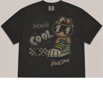 COOL SNEAKER BEAR VINTAGE GRAPHIC TEE AV-00246