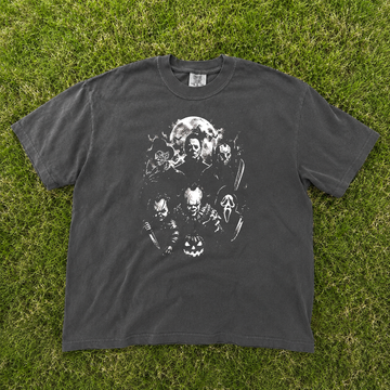 Classic Halloween Horror Characters T-shirt, Spooky Viral Killer Graphic Tee B-00120