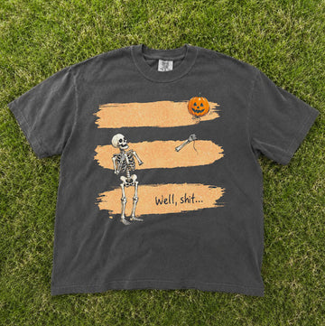 FUNNY SKELETON LOST BALLOON TEE, WELL SHIRT HALLOWEEN TEE BN-00290