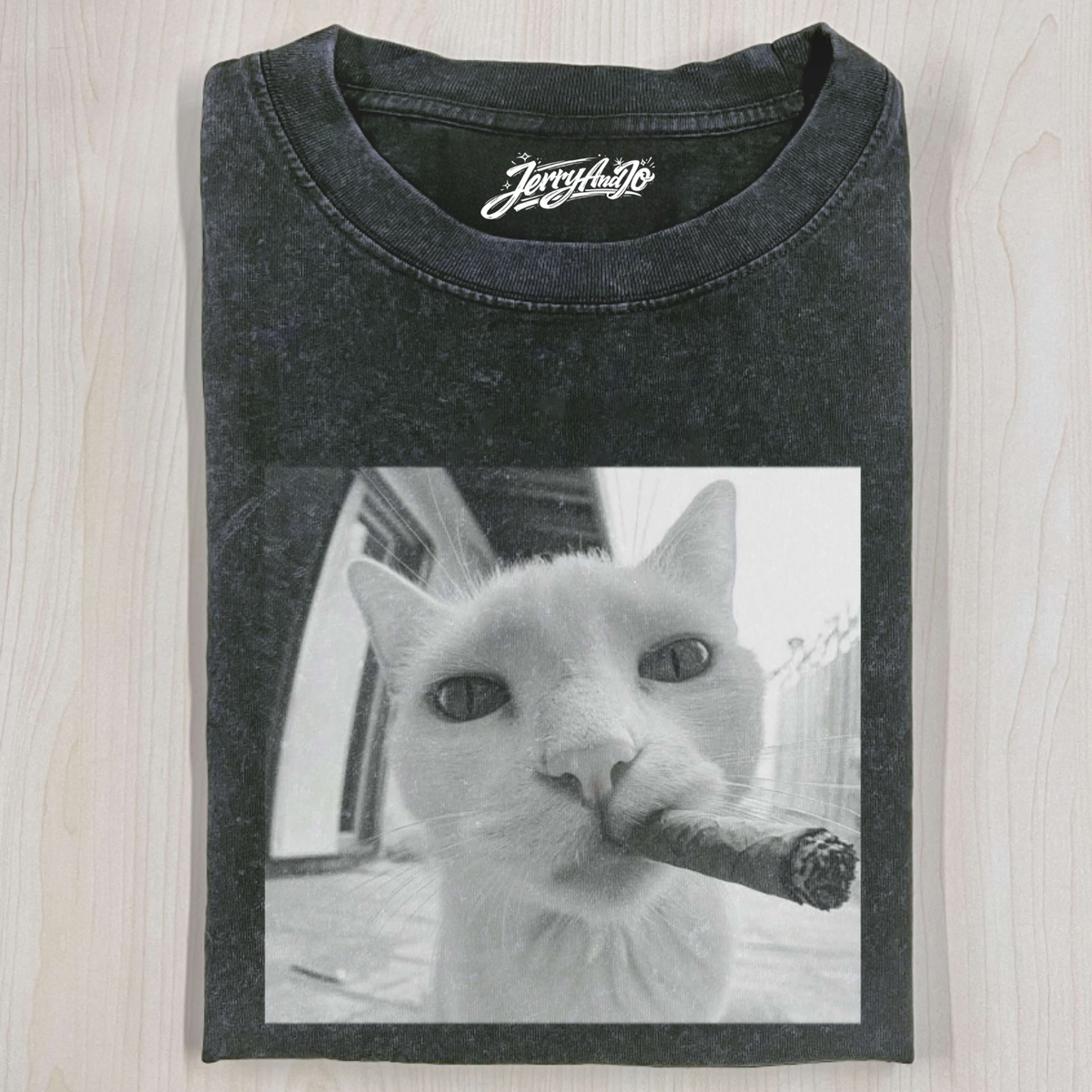 SMOKING CAT MEME SHIRT NN-0212