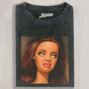 DISGUSTED DOLL FACE MEME EYE ROLL SHIRT NN-0220