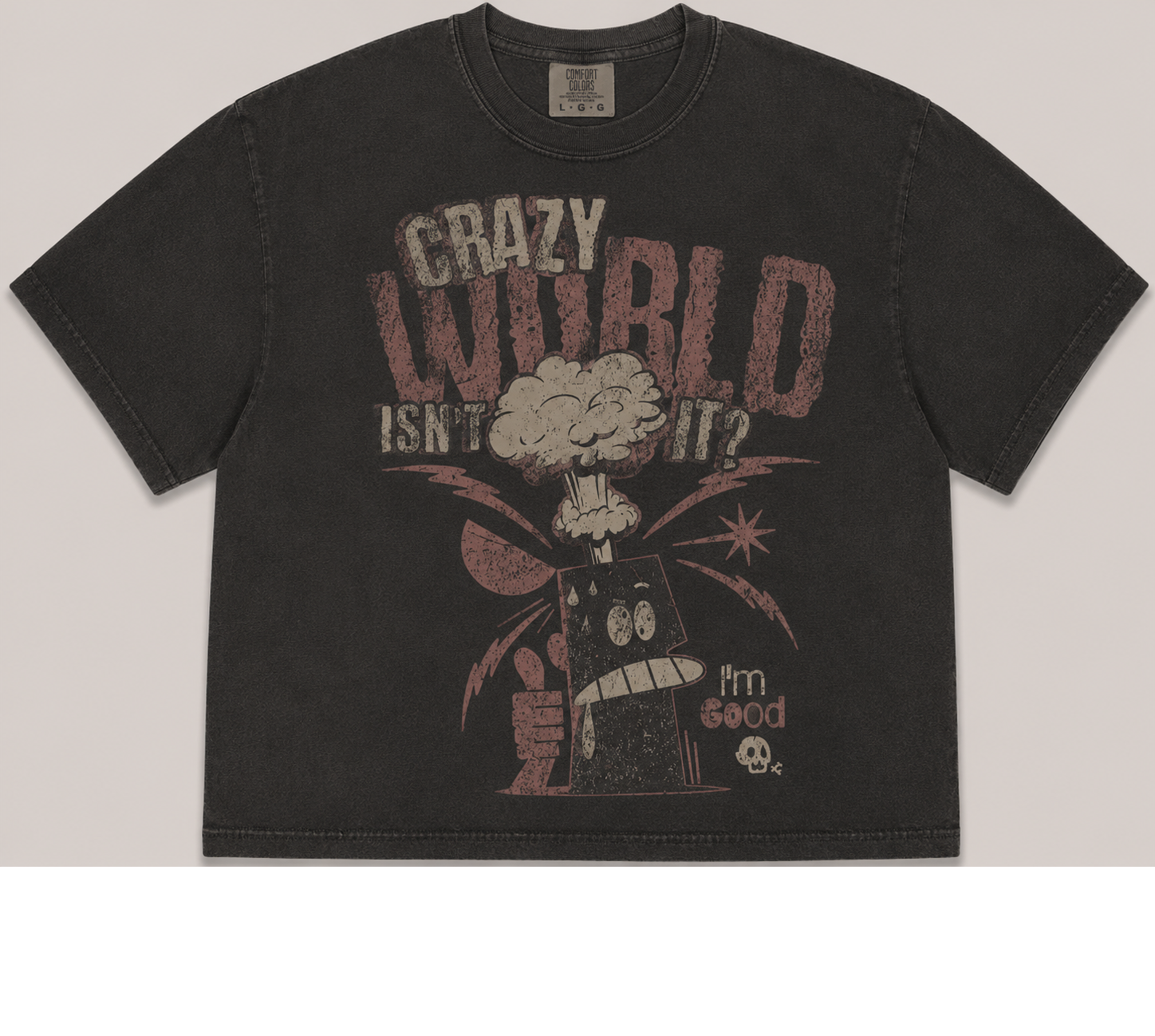 CRAZY WILD VINTAGE GRAPHIC TEE AV-00242