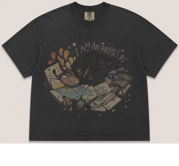 I AM AN ARTIST CROW T-SHIRT | VINTAGE GOTHIC RAVEN TEE AV-00235