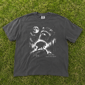 Howling Moon Jimothy Seattle Raccoon TShirt, Viral Animal Graphic Tee B-00119