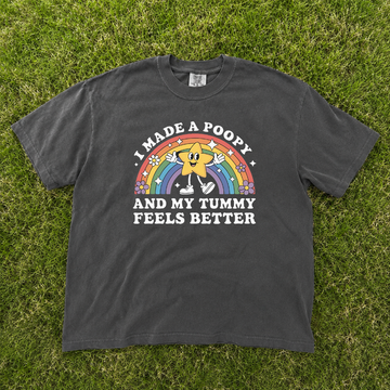 I Made A Poopy Funny Inappropriate Vacation Swap Graphic Tee, Funny Quotes, Tummy Hurt B-00113